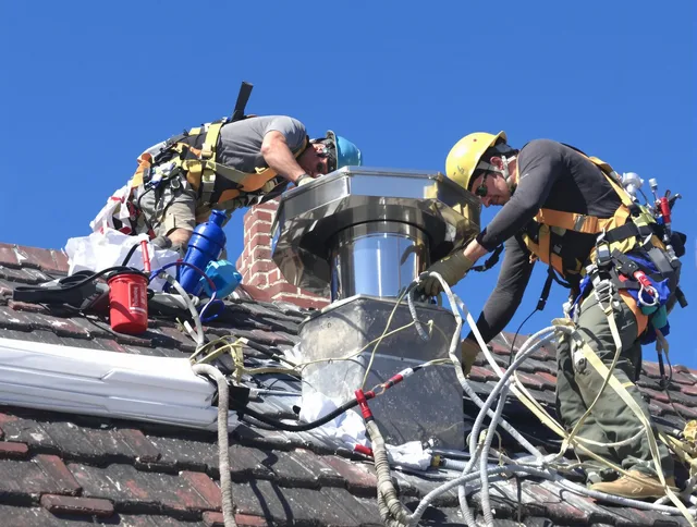 Protective chimney cap installed by La Verne Chimney Sweep in La Verne, CA