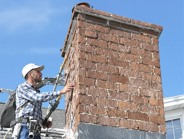 Brickwork for a chimney rebuild by La Verne Chimney Sweep in La Verne, CA