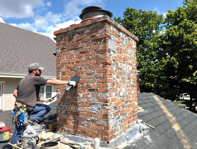 Completed chimney rebuild by La Verne Chimney Sweep in La Verne, CA