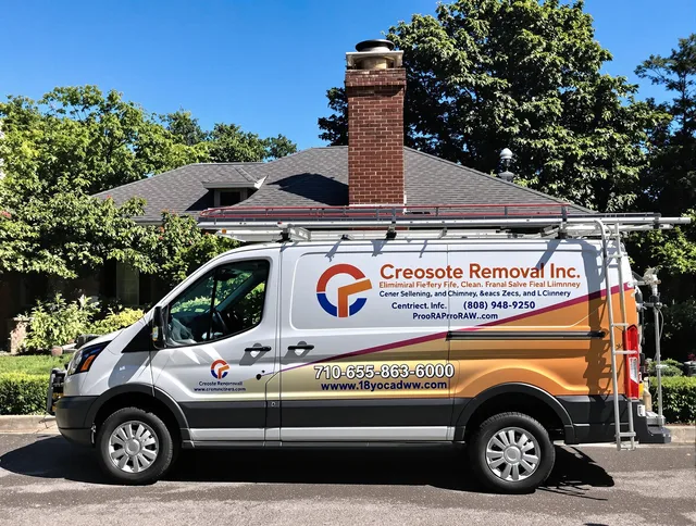La Verne Chimney Sweep technician removing creosote safely in La Verne, CA