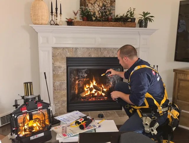 Safety-focused fireplace inspection by La Verne Chimney Sweep in La Verne, CA