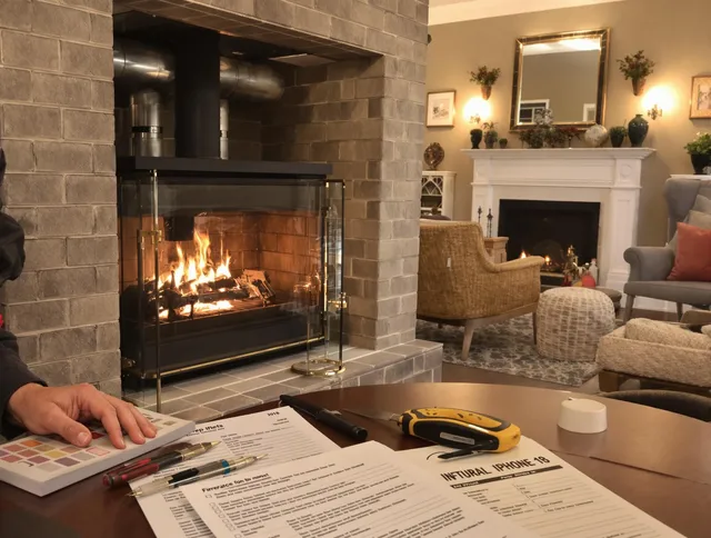 La Verne Chimney Sweep verifying fireplace safety measures in La Verne, CA